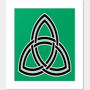 Double Threaded Triquetra Knot Pattern Posters and Art